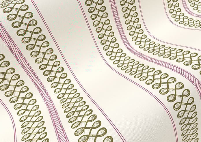 Noble Stripe, Moss - Roller Blind - Image 4